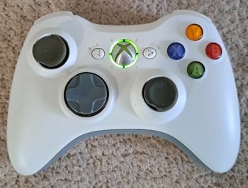 🎮 Manette sans fil officielle blanche Microsoft Xbox 360