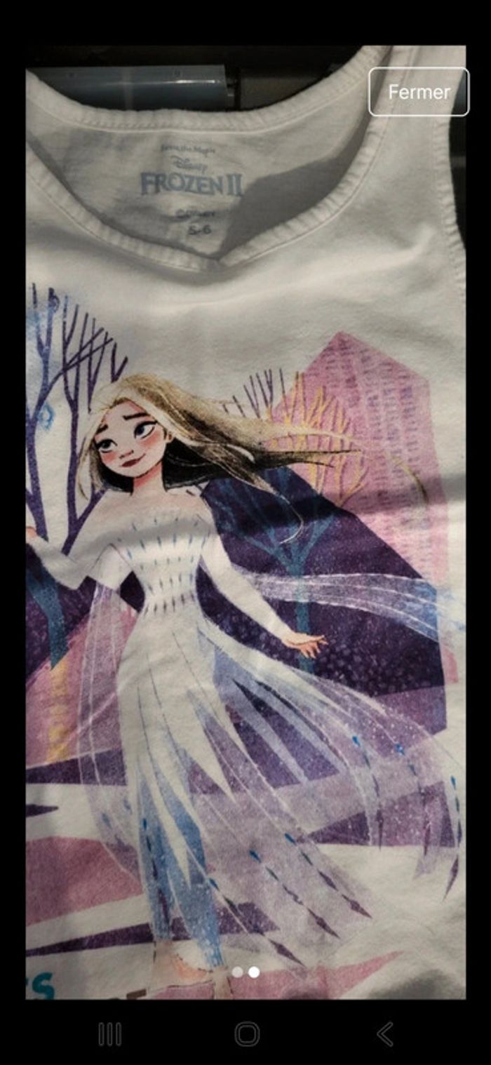 Débardeur fille 5 ,6 ans , disney frozen II - photo numéro 2