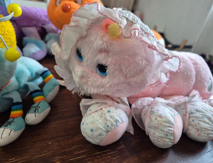 Lot 4 peluches chenille lots a lots a legggggggs 1984 - photo numéro 3