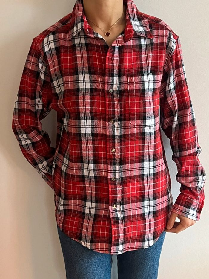 Chemise Fieldn Forest ( vintage dressing ) coton / flanelle taille M couleur rouge et grise.