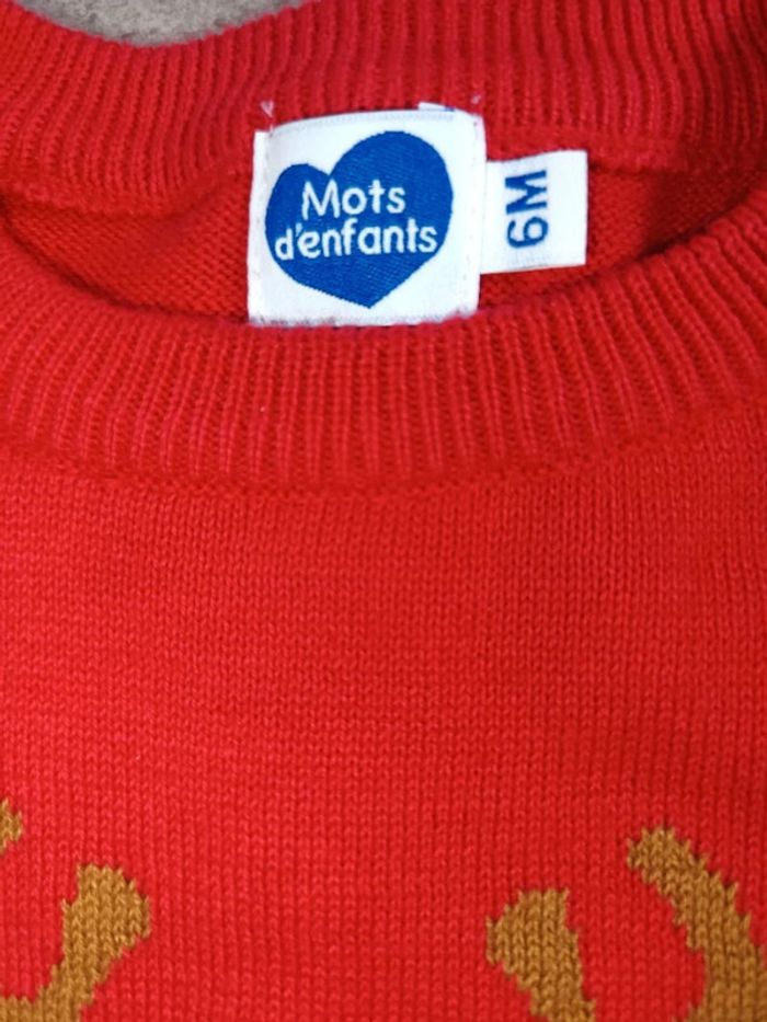 🩷 Pull de Noël mots d'enfants taille 6 mois 🩷 - photo numéro 3