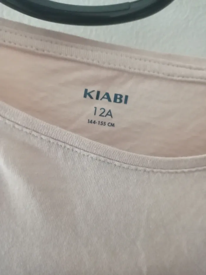 T-shirt manche longue beige motif chat - photo numéro 3