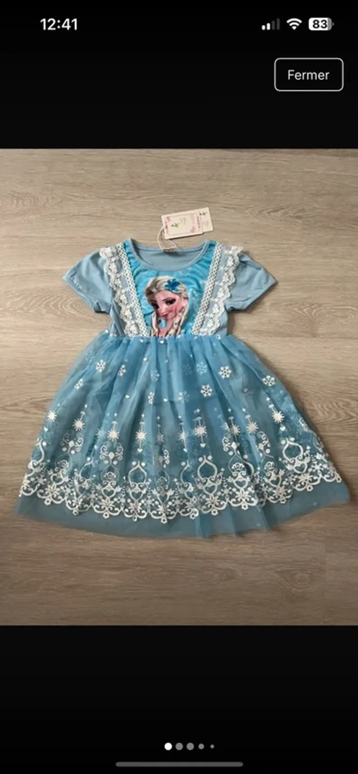 Robe Frozen 3 ans