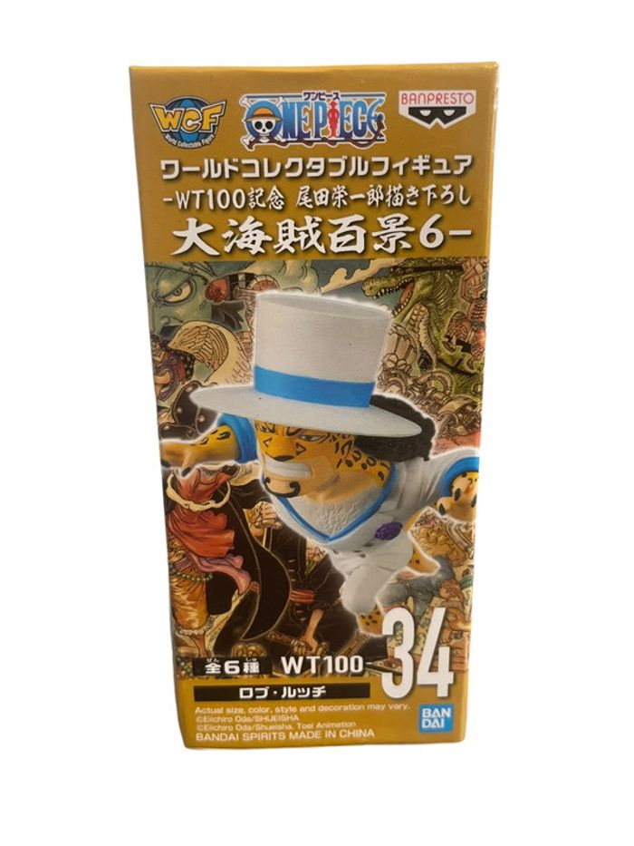 Figurine de collection One Piece World WCF WT 100 Vol 6 numéro 34 Rob Lucci Banpresto Bandai neuf