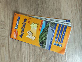 Aquitaine 2012, 524 région France, carte indéchirable Michelin