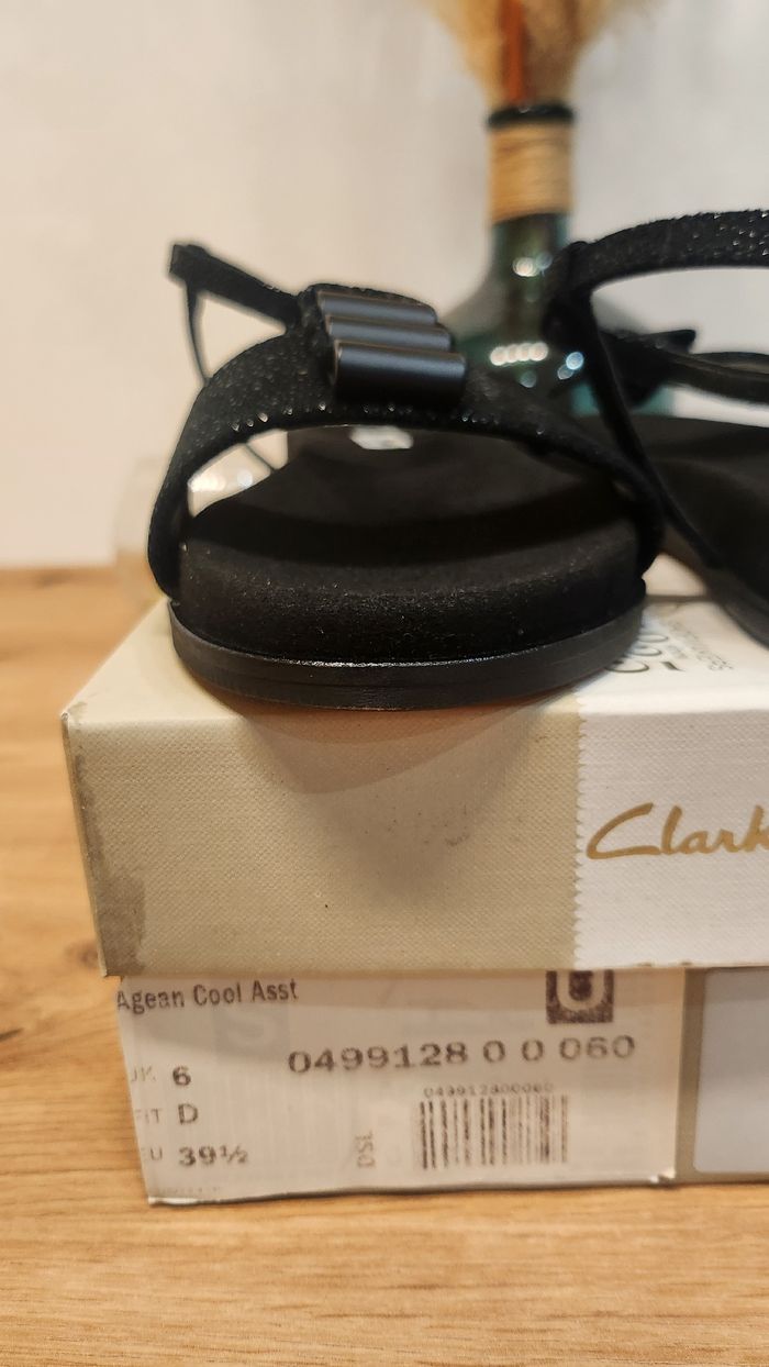 Sandales clarks Agean Cool plates noires taille 39.5 - photo numéro 5