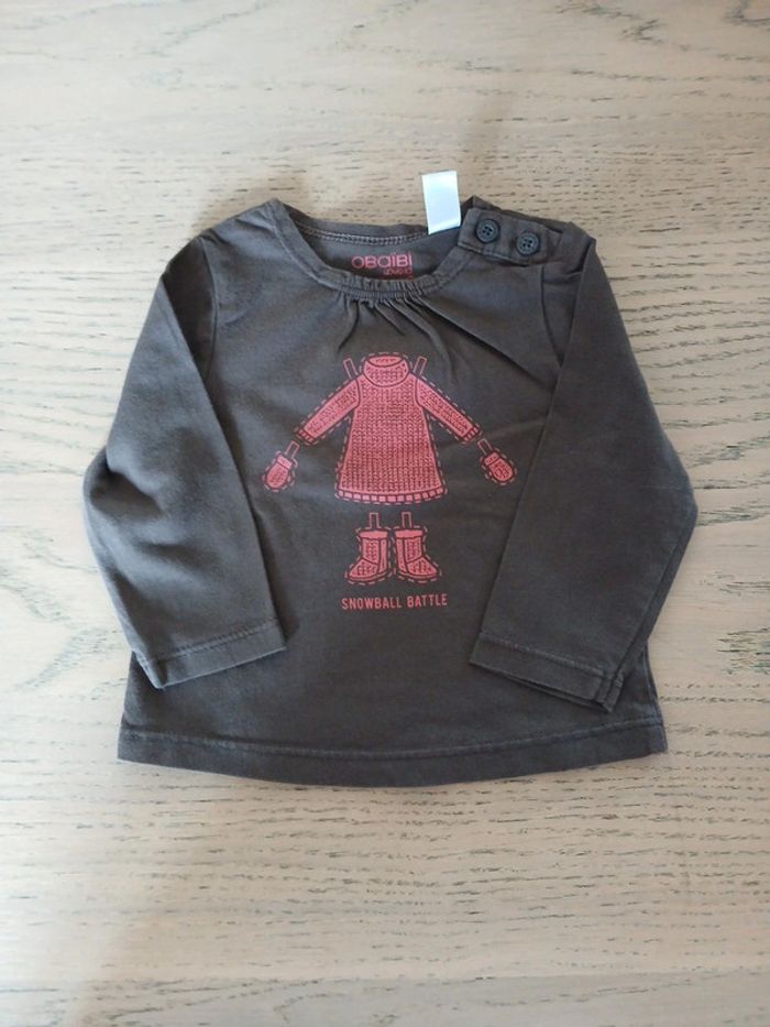 Tee-shirt fille 6 mois