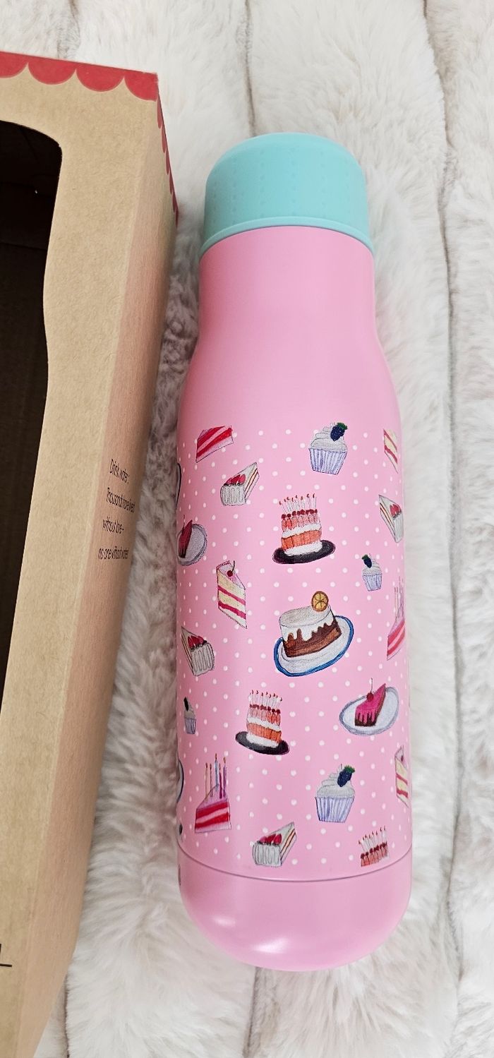 Magnifique gourde isotherme 500ml  cup cake Rice Neuve - photo numéro 3