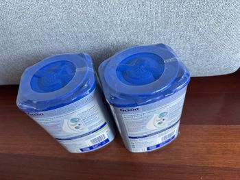 Lot de deux pots de gallia 3eme âge