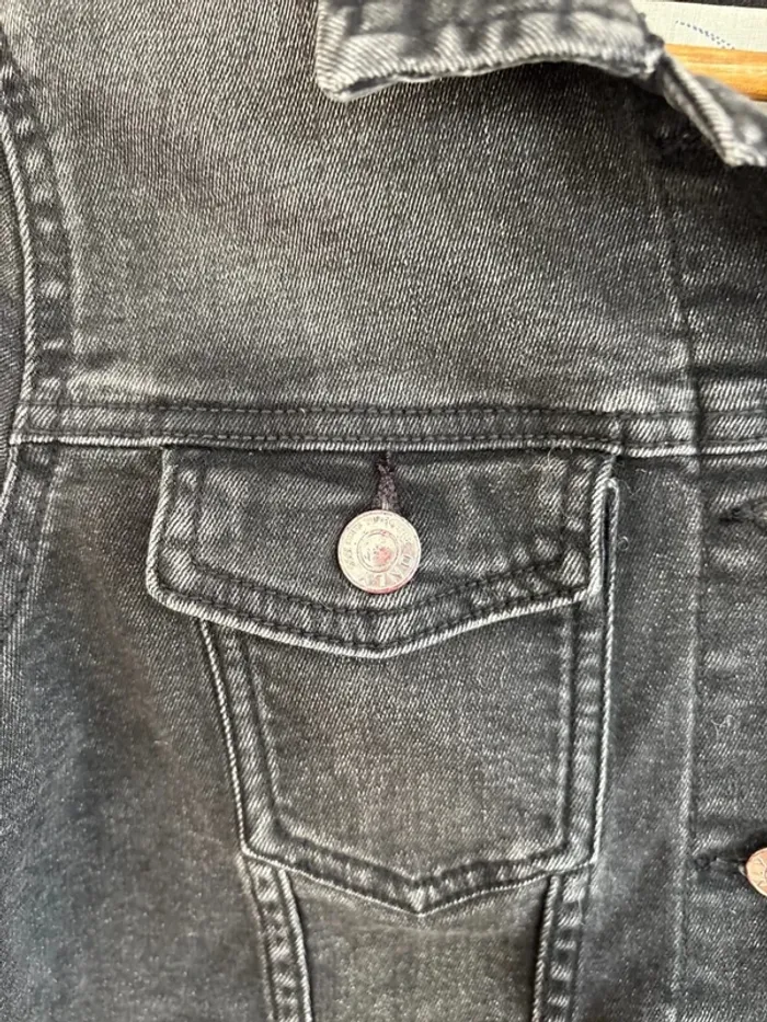 Veste en jean noir Only taille XS - photo numéro 4