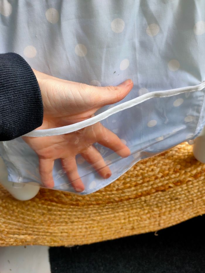 Lit poupée Vintage Berchet vichy bleu - photo numéro 7