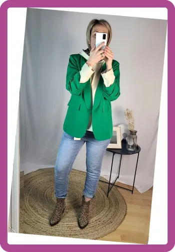 Blazer manches froncées, NEUF avec étiquette