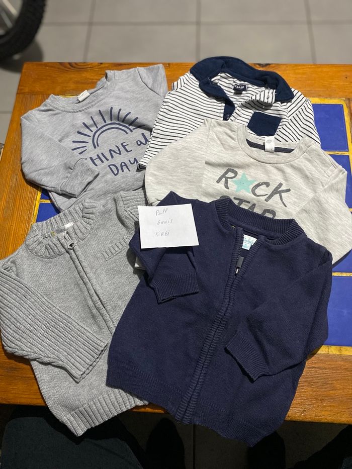 Lot de veste pull 6 mois - photo numéro 1