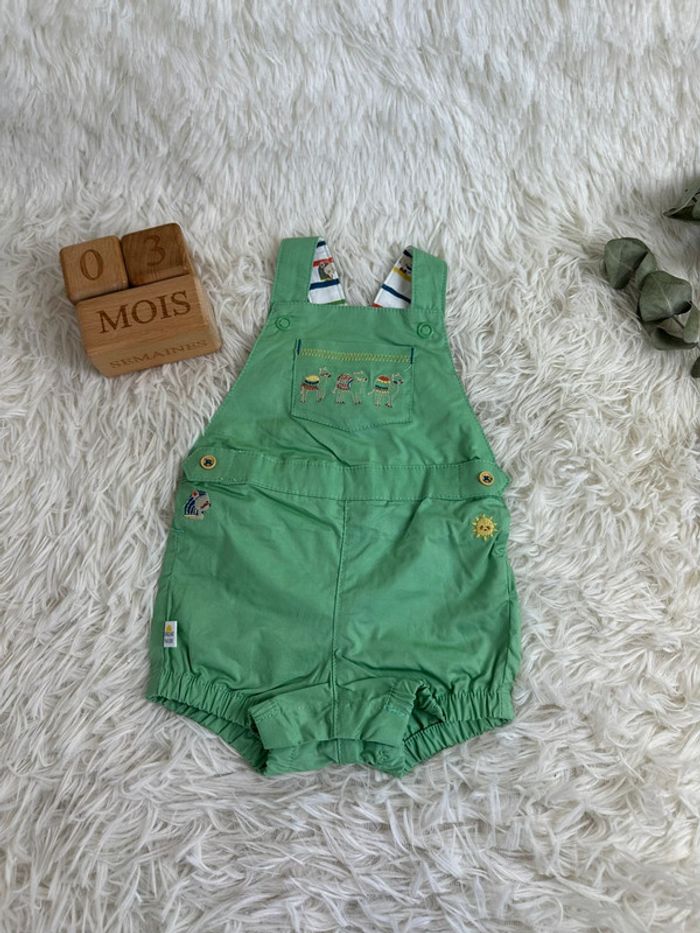 Salopette courte sergent major taille 3 mois