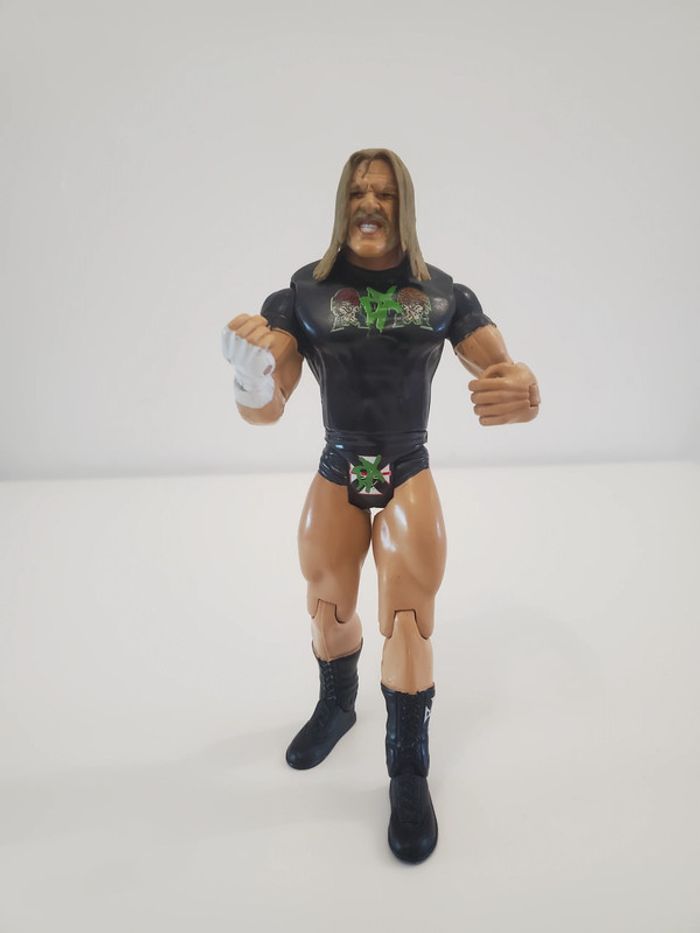 WWE Figurine de Catch Articulée de Triple H Michael Levesque Jakks Pacific 2003  Bon état 18cm env.