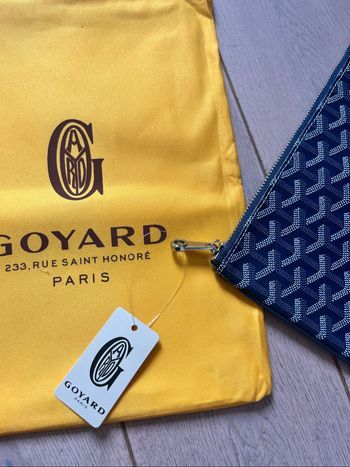 Pochette Goyard bleu marine