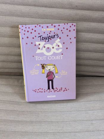 Livre enfant Toujours Zoé tout court