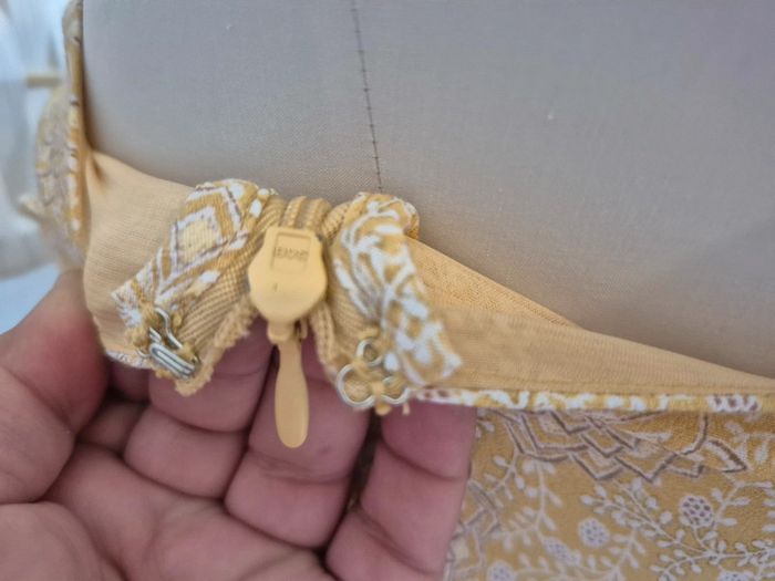 💕Jolie Robe d'été jaune à motif BZB - Bretelles fines - femme TS/ 36 💕 - photo numéro 11