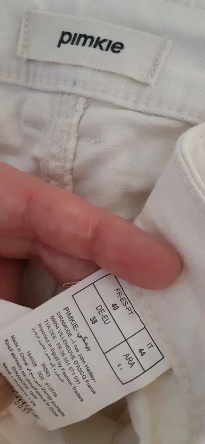 Pantalon écru/ crème taille 40 - photo numéro 3