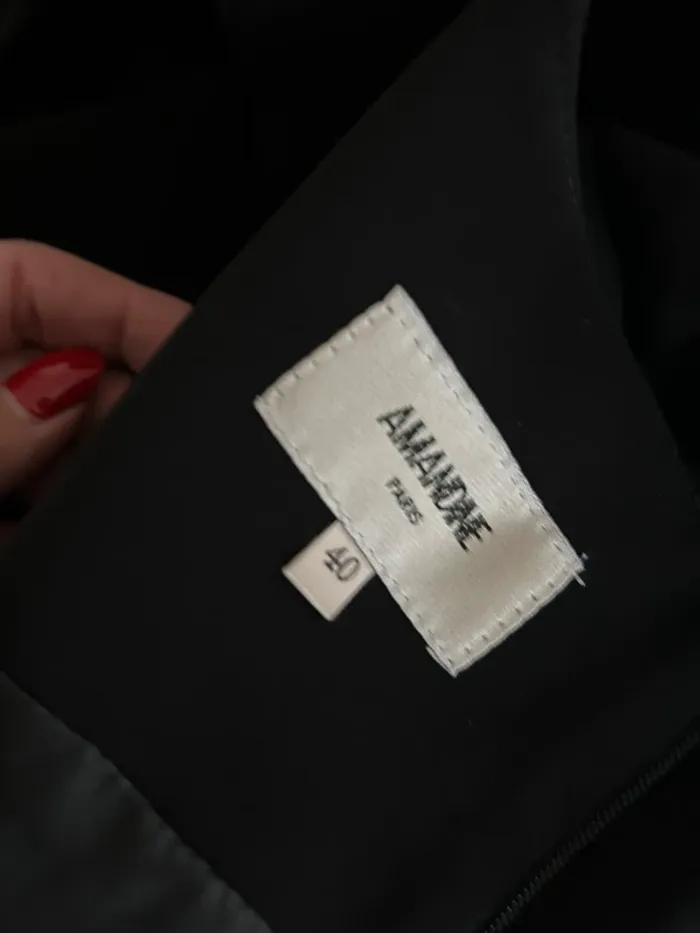 Amandine robe d’hiver noire sans manches femme, taille 40 - photo numéro 5