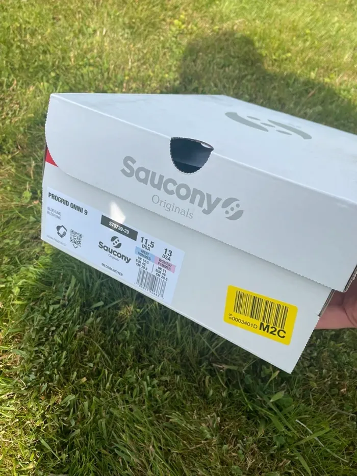 Saucony Progrid Omni 9 Blue / Lime - 46 - photo numéro 7