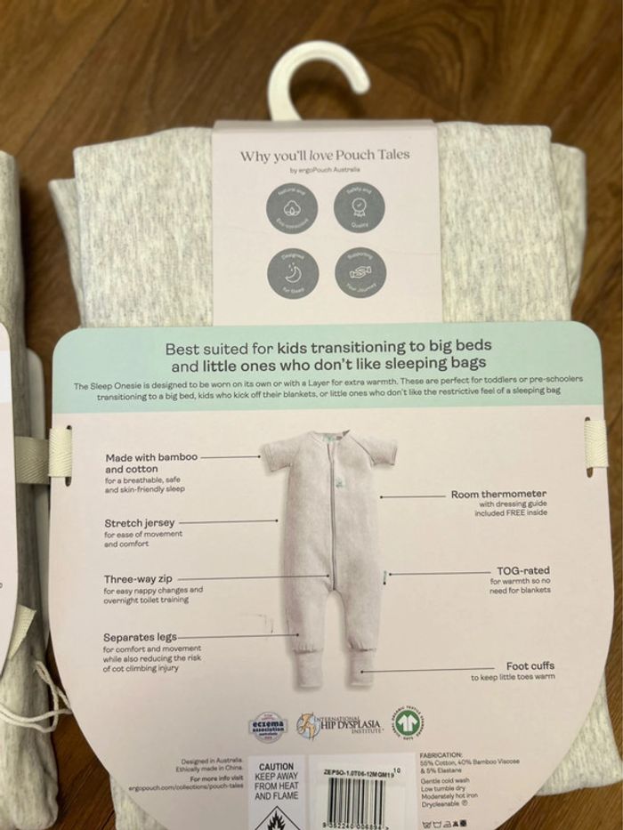 (New) Pack of 2 onesie sleep bag 6-12m - photo numéro 7