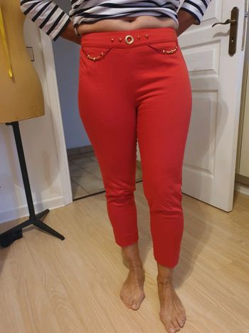 Pantacourt rouge bleu blanc rouge