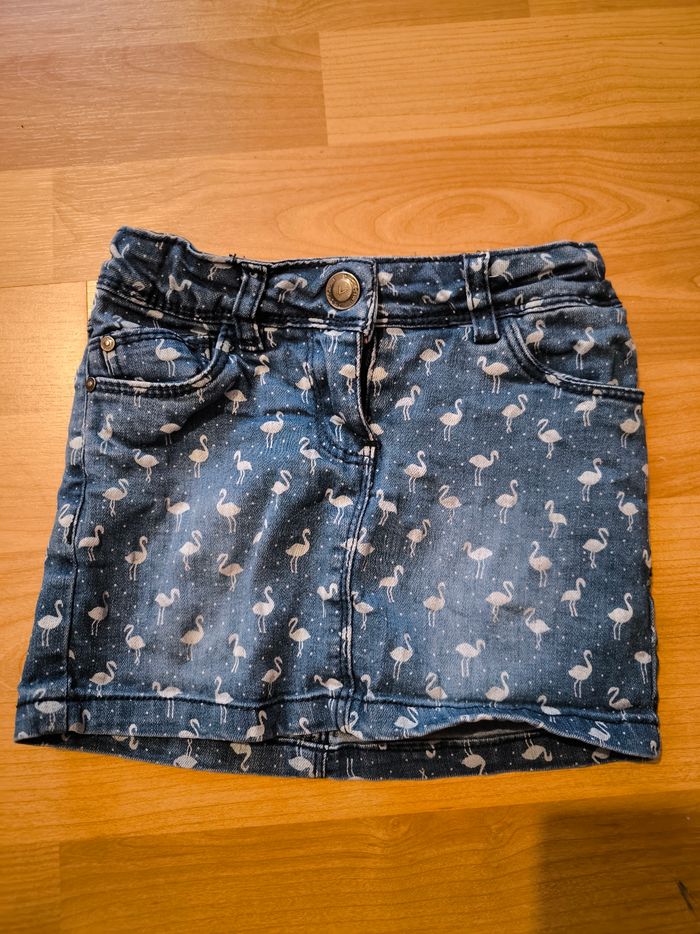 Mini jupe en jeans Flament rose