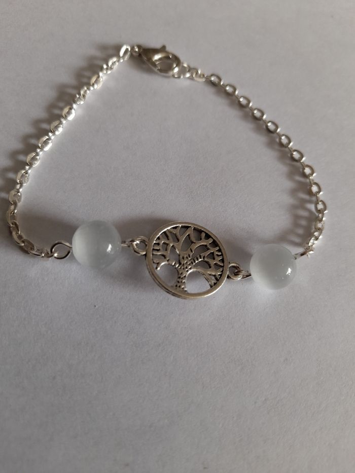 Bracelet pierre de lune et arbre de vie - photo numéro 4