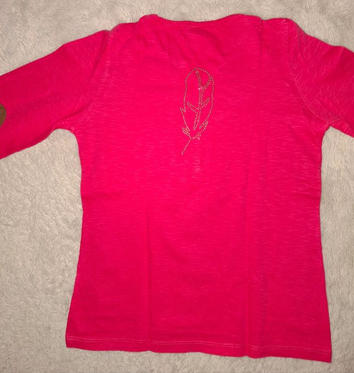 T shirt rose tape à l œil 10 ans plume - photo numéro 8