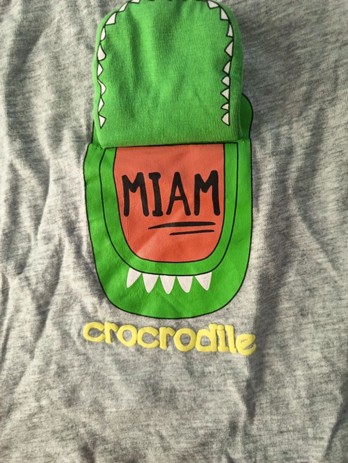 T-shirt 12 mois crocodile - photo numéro 3