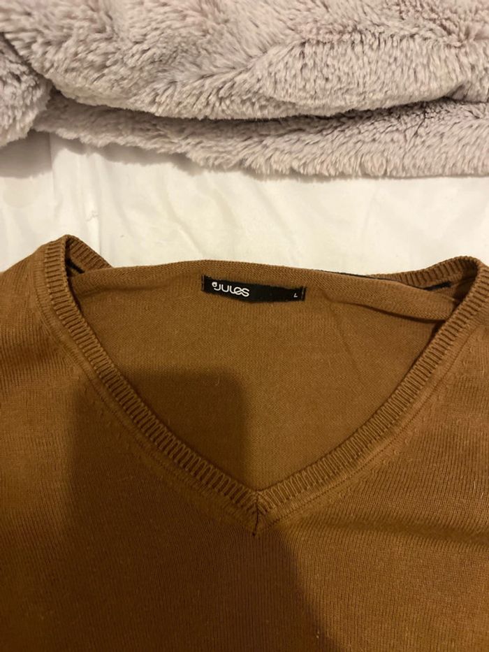 Pull marron homme - photo numéro 2
