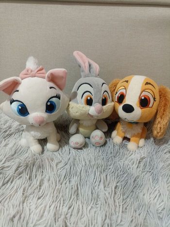 Lot de 3 peluches Disney