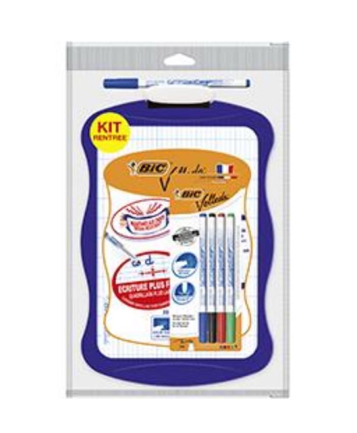 Kit ardoise ergonomique effacable a sec velleda