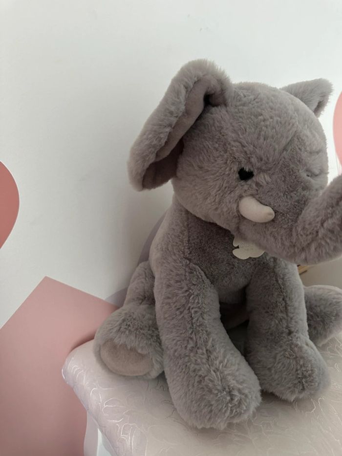 Peluche éléphant 32 cm - photo numéro 3
