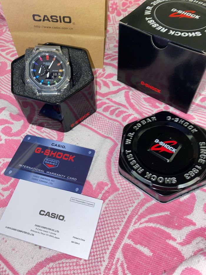 Montre G Shock transparente noire multicolore - photo numéro 2