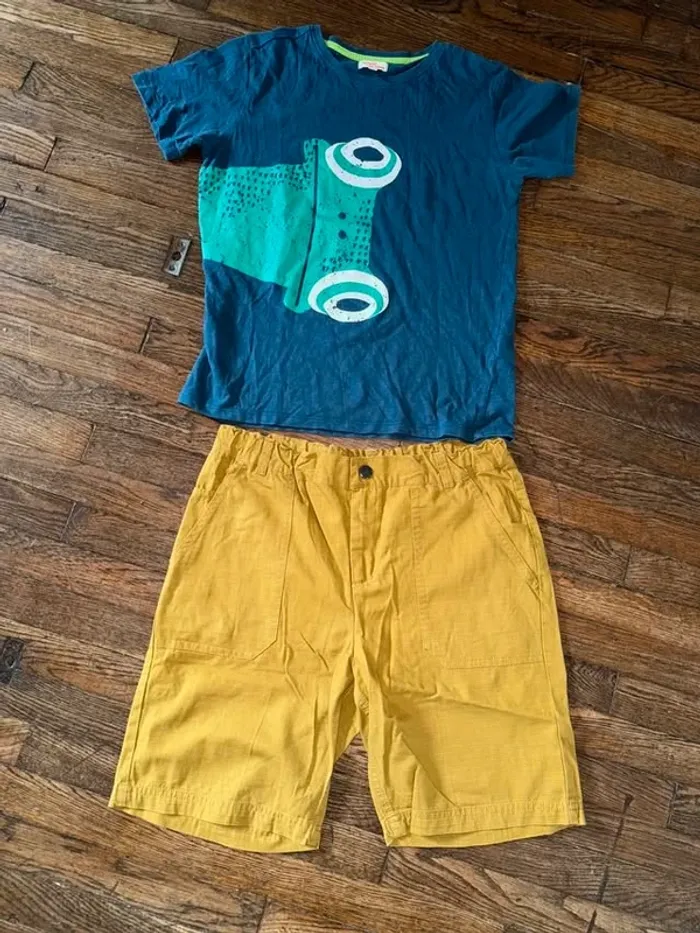 tshirt du pareil au même et short monoprix 14 ans