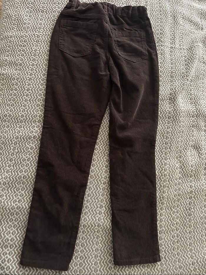 Pantalon velours marron taille ajustable 9 ans H&M neuf avec étiquette - photo numéro 2