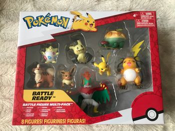 POKEMON 8 Figurines Battle  Pikachu. Evoli. Dratatin. Togepi. Caninos. Mimiqui. Raichu et Brutalibré