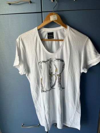 Tee shirt femme imprimée Zara / XL / blanc / Excellent état