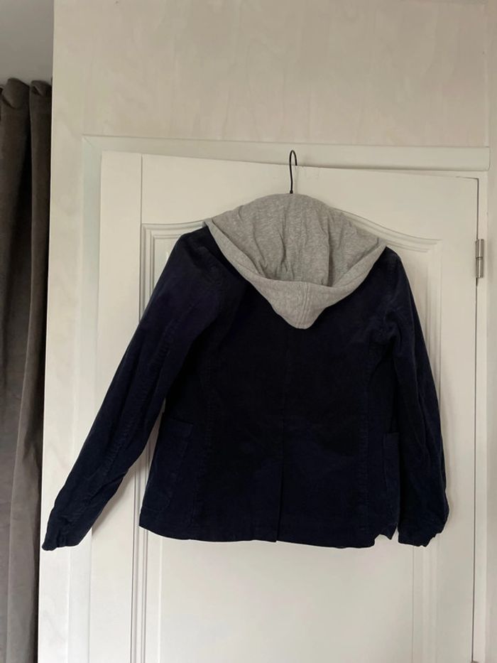 Veste en velours CFK bleu marine taille 12 ans - photo numéro 4