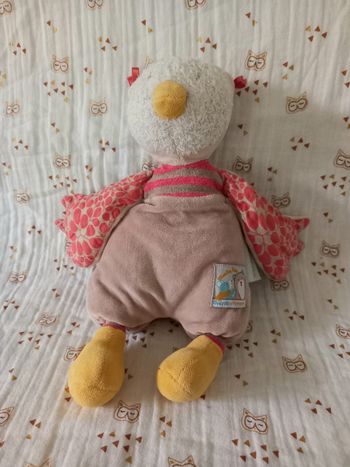 Doudou chouette Biscotte et Pompon Moulin Roty