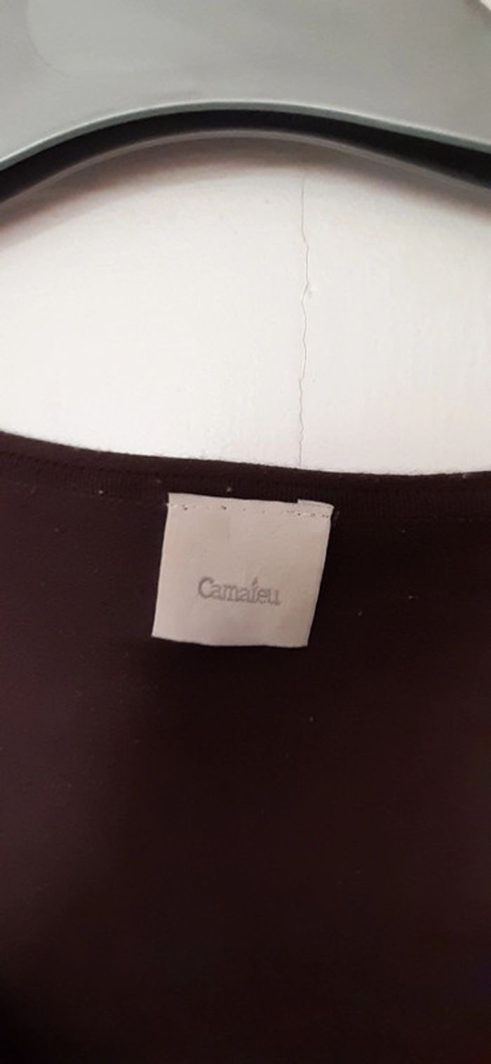 Pull marron _ Camaieu - photo numéro 3