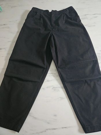 Bershka pantalon noir parachute taille XL