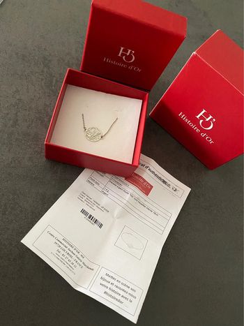 Bracelet argent rhodie « hita » rond travaillé 18 cm Histoire d’Or