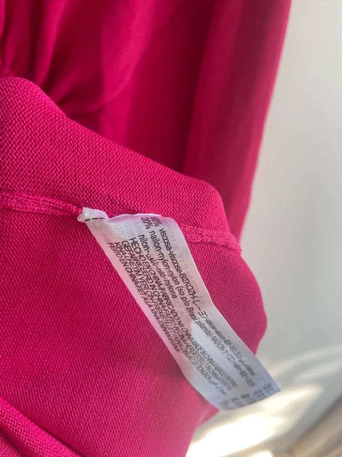 Robe fuchsia Zara taille M - photo numéro 4