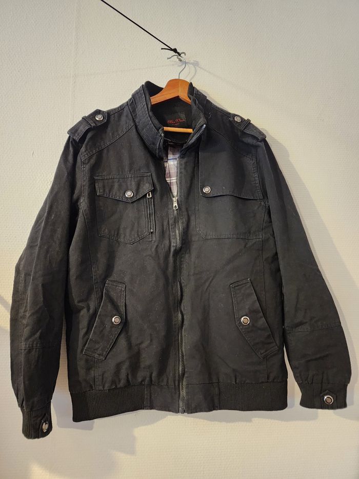 Veste noire pour homme