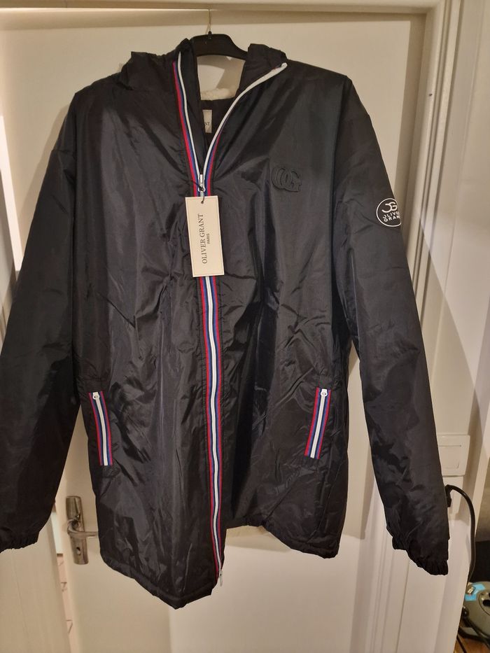 OLIVER GRANT - Coupe vent noir - Intérieur sherpa -