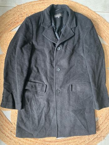 Manteau long gris taille M