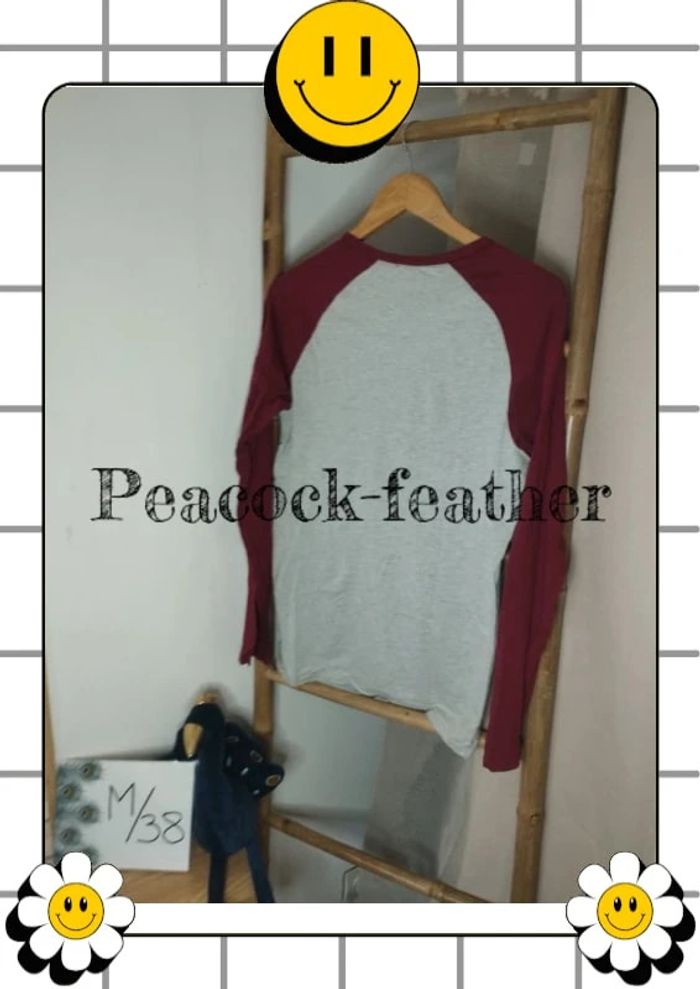 T-shirt Kiabi gris/bordeaux M - photo numéro 5